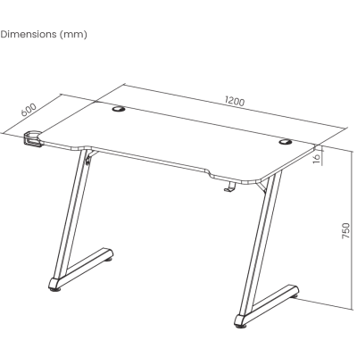 White Shark GAMING DESK HELIX