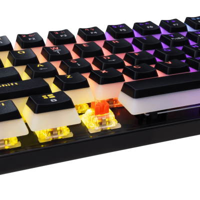 White Shark KEYBOARD GK-2202 ASHIKO-2 Mechanical - Red Full Anti-Ghosting Rainbow Effect Black / US / RED.SW.