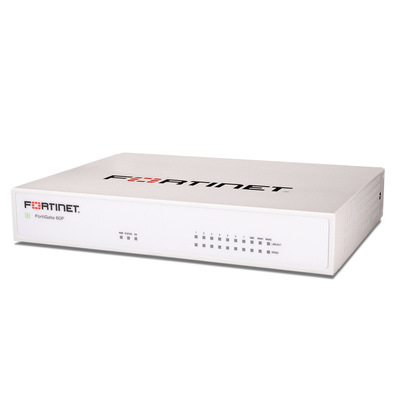 FortiGate-60F 10 x GE RJ45 ports (including 7 x Internal Ports 2 x WAN Ports 1 x DMZ Port) FG-60F + 1Year protection