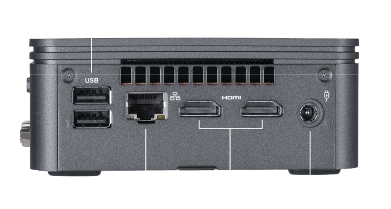 Gigabyte High Performance Ultra Compact PC i3-10110U Dual SO-DIMM DDR4 up to 64GB Support 1x M.2 SSD (2280) and 2.5" SATA HDD/SSD Dual HDMI  up to 4K/60P WIFI BT 4.2