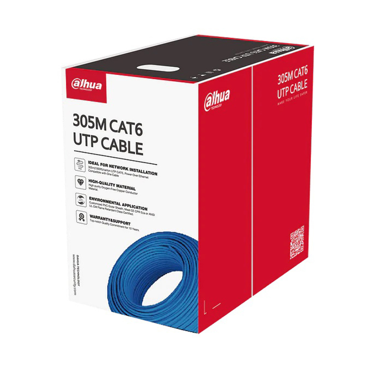 Dahua 305m UTP CAT6 Network Cable High-purity Oxygen-Free Copper DH-PFM920I-6UN-C