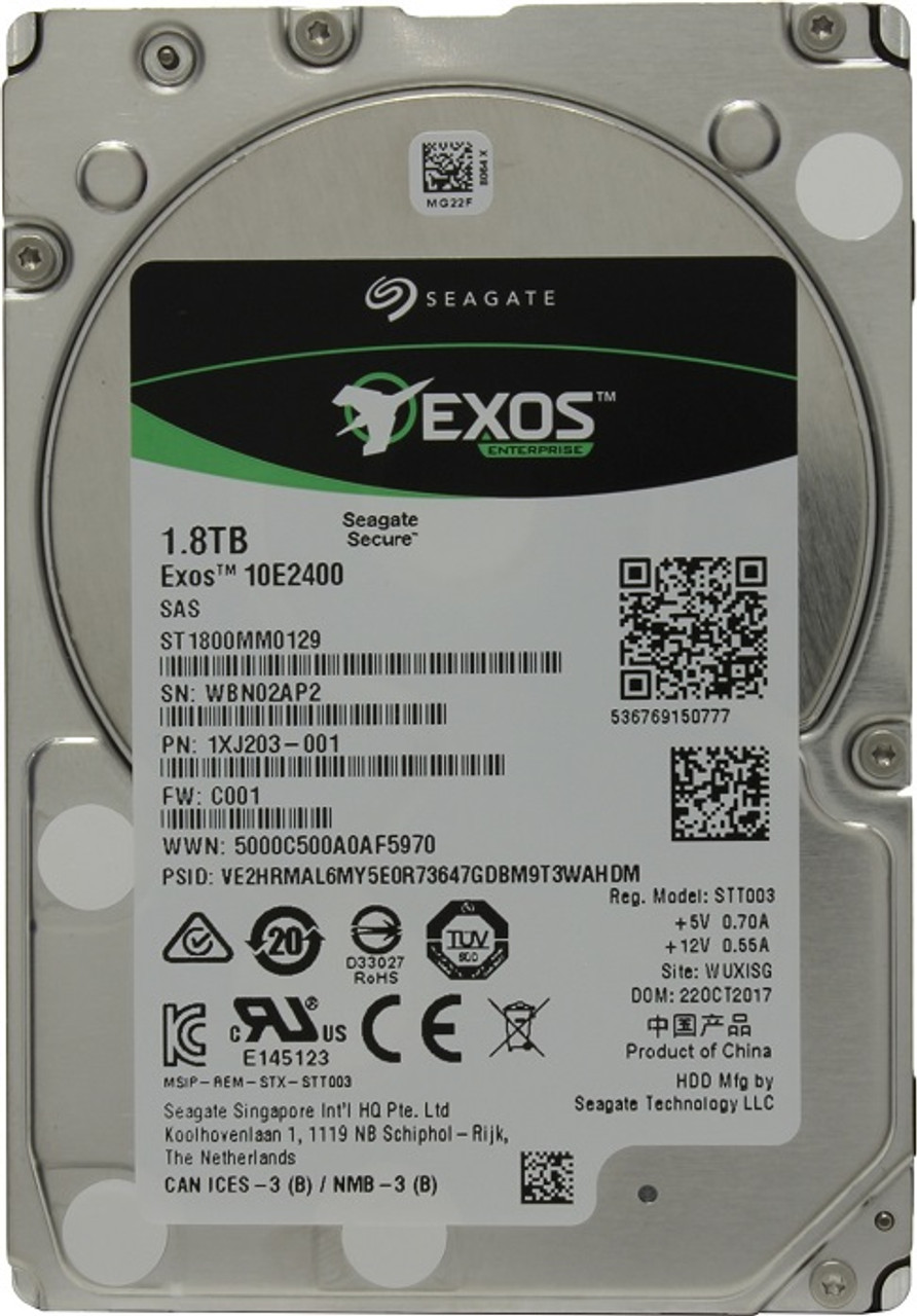 HDD 2.5" SAS 1.8TB Seagate Exos 10E2400 ST1800MM0129 10.000RPM