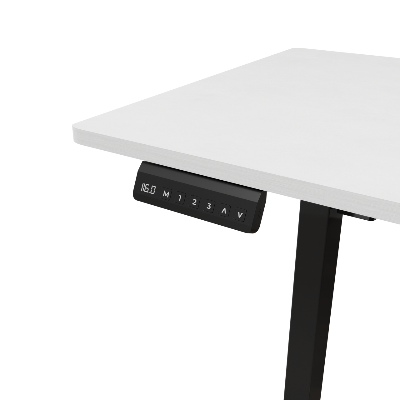WHITE SHARK GAMING DESK LIGHT OBSIDIAN-1 motor/ 1200x600x710-1160 WHITE SHARK GAMING DESK LIGHT OBSIDIAN-1 motor/ 1200x600x710-1160