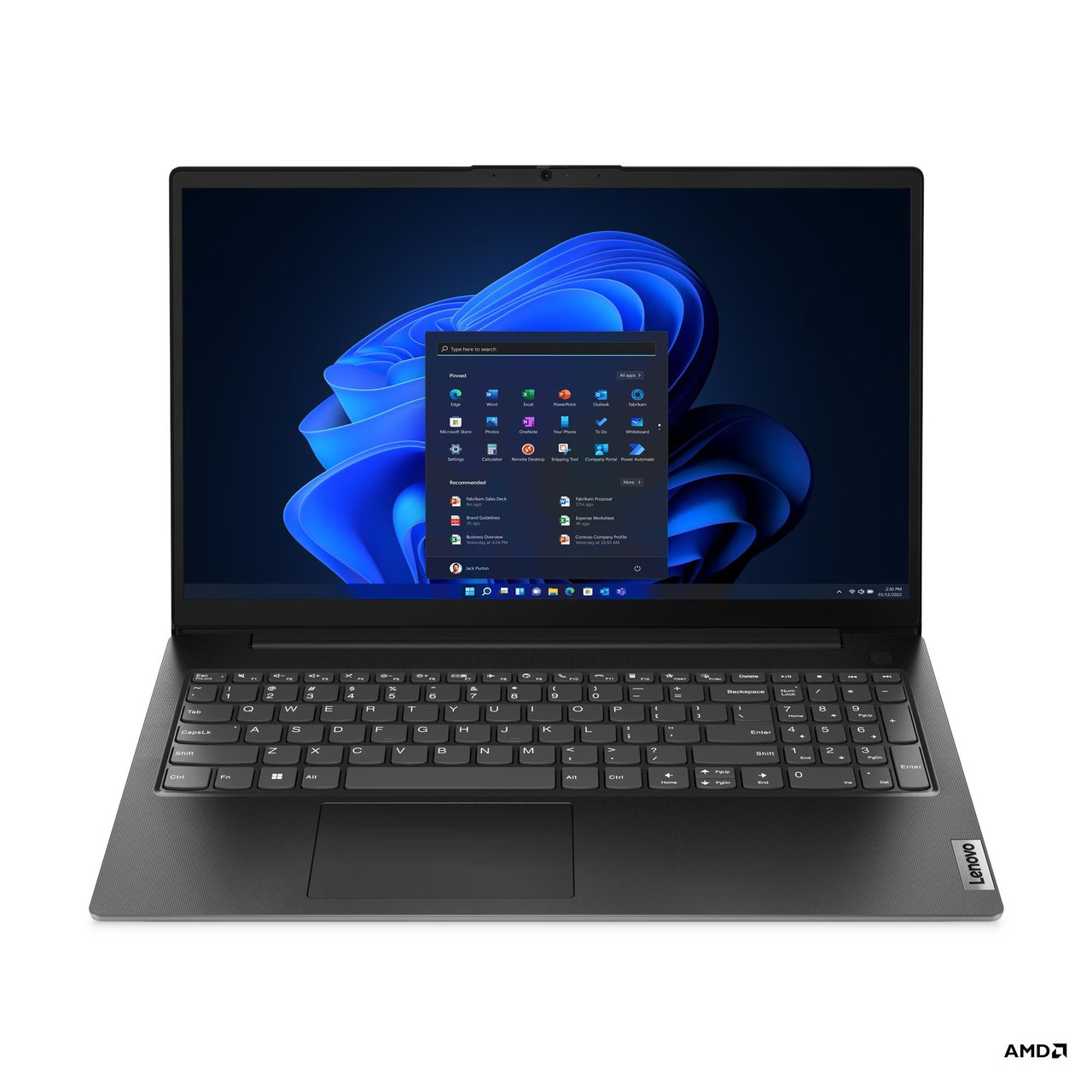 Lenovo V15 G4 AMN AMD Ryzen™ 3 7320U Laptop 39.6 cm (15.6") Full HD 8 GB LPDDR5-SDRAM 256 GB SSD Wi-Fi 5 (802.11ac) English Black
