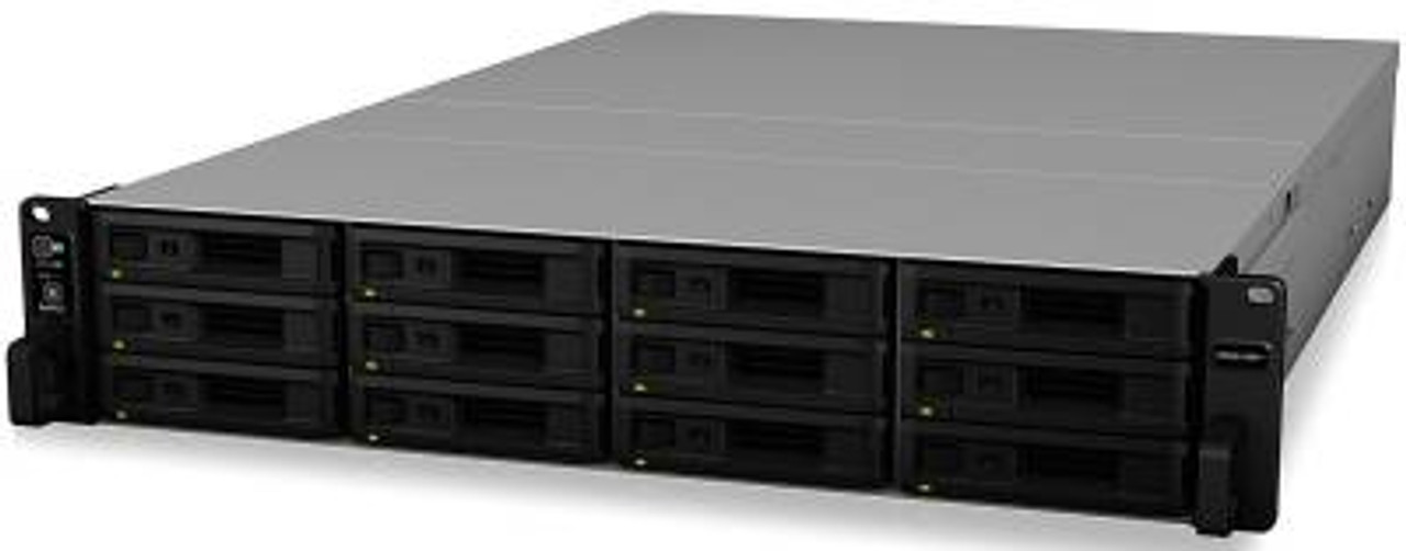 Synology RackStation 12-bay NAS  3.5"/2.5" SATA SSD/HDD quad-core 2.1GHz 4 GB DDR4 4 x 1GbE (RJ-45) RS2418RP+