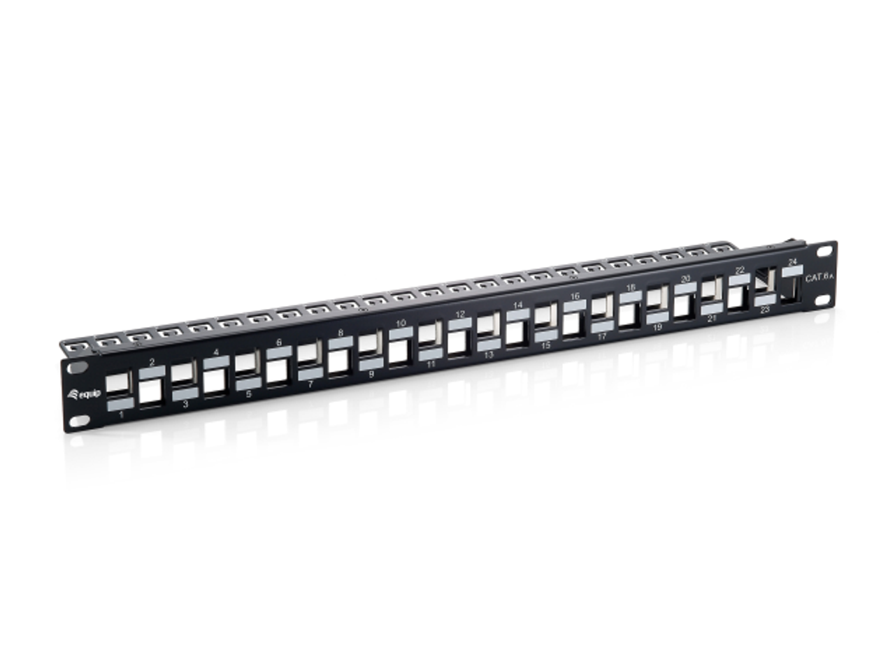 Equip 24Port Patchpanel Cat6A 19" FTP 1HE Keystone 769259