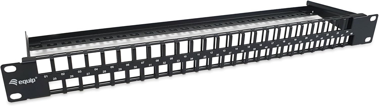 Equip 48Port Patchpanel Cat6 19" FTP 1HE Keystone 769258