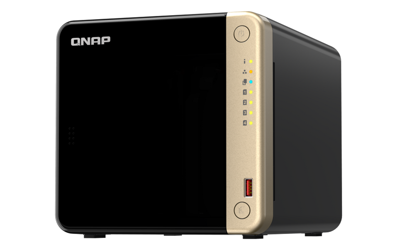 4-Bay QNAP TS-464-8G Intel Celeron N5095 4-core/4-thread burst up to 2.9 GHz 8GB RAM DDR4 SATA 6Gb/s 2xRJ45 2.5Gbps 4XUSB - Tower White TS-464-8G 4-Bay QNAP TS-464-8G Intel Celeron N5095 4-core/4-thread burst up to 2.9 GHz 8GB RAM DDR4 SATA 6Gb/s 2xRJ45 2.5Gbps 4XUSB - Tower White TS-464-8G