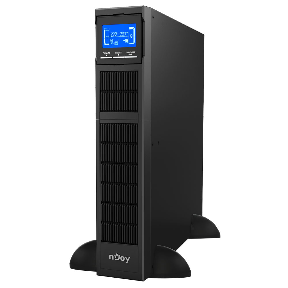 nJoy UPS Balder 3000VA/3KW Single Phase On-line Rack 2U/Convertible Pure Sine Wave 8xIEC C13  LCD Display UPCMCOP130HBAAZ01B