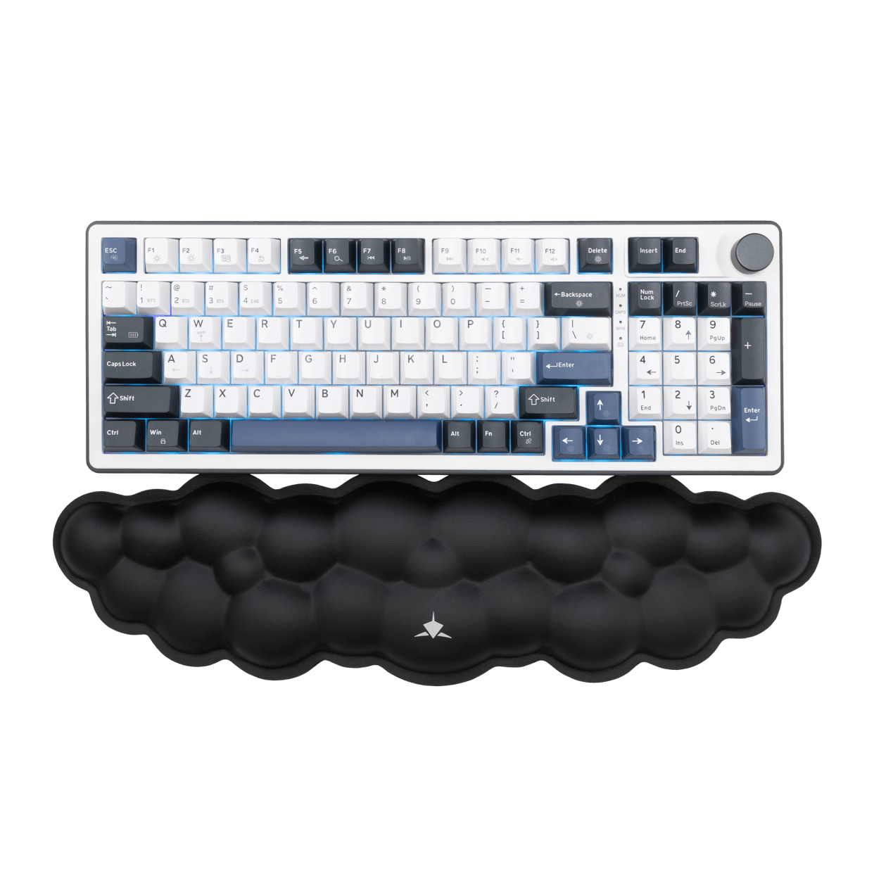 White Shark WRIST REST FOR KEYBOARD KP-011 CUMULUS-B BLACK