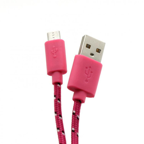 CABLE SBOX USB-MICRO USB 1M Pink
