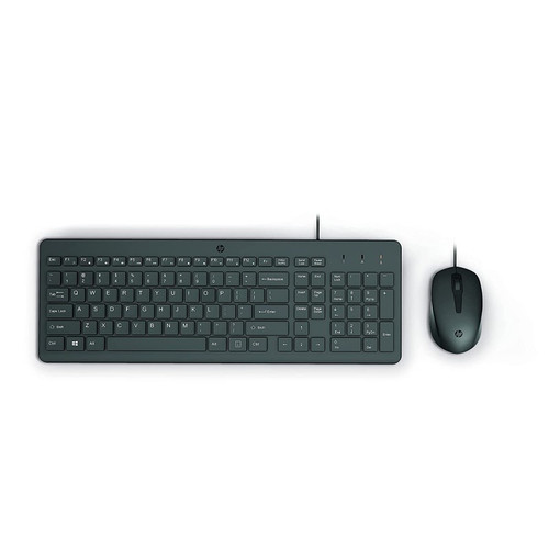 HP Keyboard and Mouse 100 Wired Black