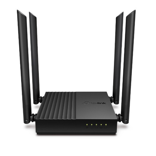 TP-Link Router AC1200 Wireless MU-MIMO 1.2 GHz CPU Full Gigabit ports 4× Fixed High-Performance Antennas Parental Control Cloud Service IPTV Archer C64