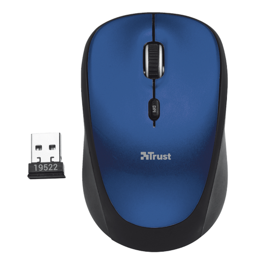 TRUST YVI WIRELESS MOUSE - BLUE #19663