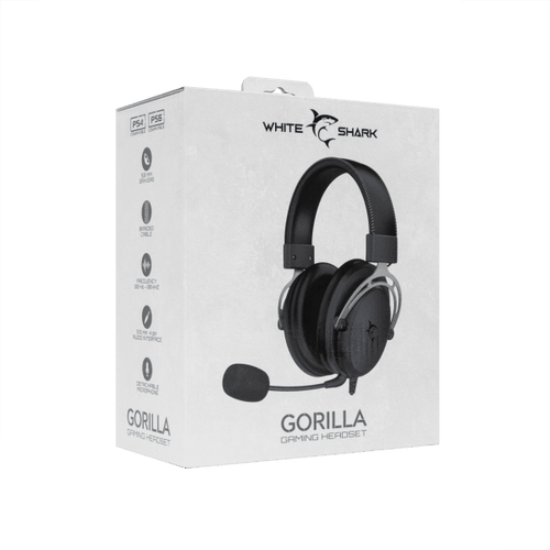 White Shark HEADSET GH-2341 GORILLA Black/Grey