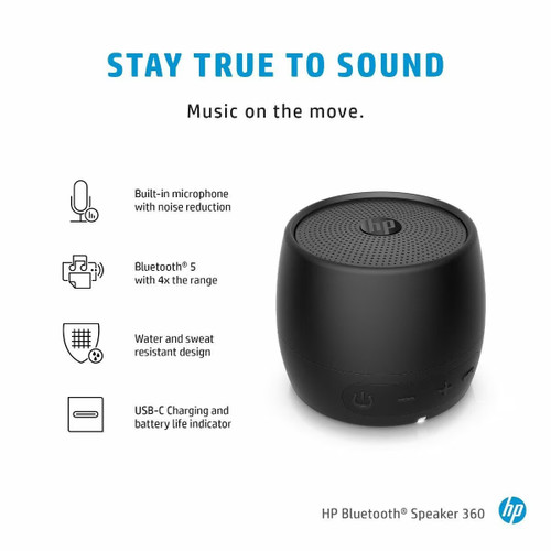 HP Speaker 360 Bluetooth Black 2D799AA