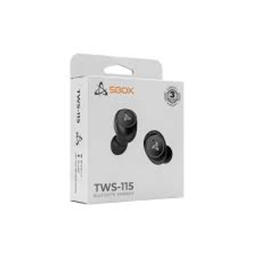 EARBUDS Earphones+microphone SBOX Bluetooth EB-TWS115 Black