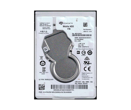 2.5" 1TB Seagate ST1000LM035 5400RPM 128MB Cache ST1000LM035