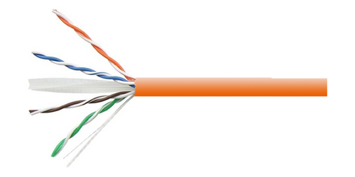 Allstrong Cat6 UTP CCAG 305m/roll orange color ALS-NC-6AG-RO