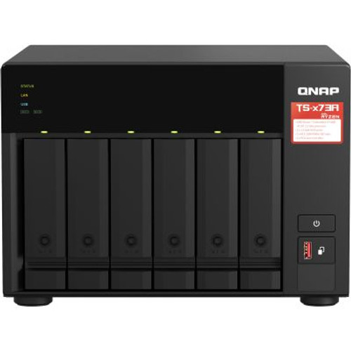 QNAP TS-673A 6 Bay AMD Ryzen Quad-cCre 2.2 GHz 8GB Sodim DDR4 (up to 64GB) 2.5GbE TS-673A-8G QNAP TS-673A 6 Bay AMD Ryzen Quad-cCre 2.2 GHz 8GB Sodim DDR4 (up to 64GB) 2.5GbE TS-673A-8G