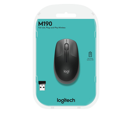 Logitech M190 optical wireless Mouse Black