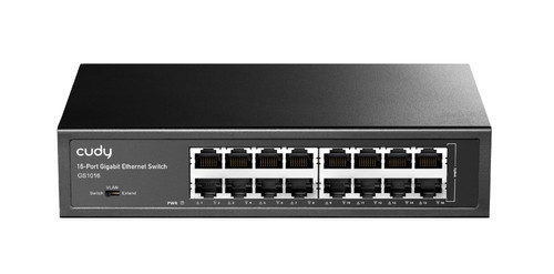 Cudy 16-Port Gigabit Ethernet Switch Rack-Mount GS1016 Cudy 16-Port Gigabit Ethernet Switch Rack-Mount GS1016