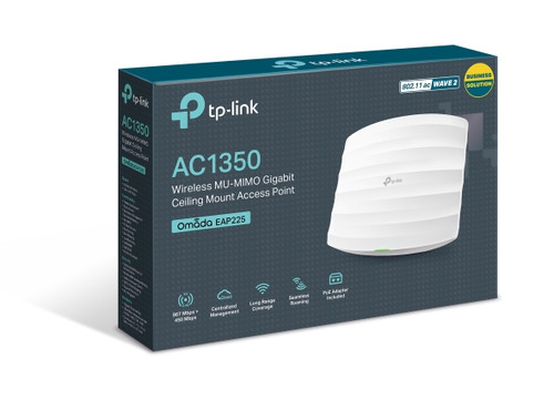 TP-LINK EAP225 AC1350 Wireless Dual Band Ceiling Mount Access Point EAP225