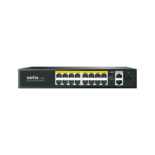 Netis Switch PoE 16 x 10/100M port + 2 Gigabit Uplink Ports 1xSFP port P116GH Netis Switch PoE 16 x 10/100M port + 2 Gigabit Uplink Ports 1xSFP port P116GH