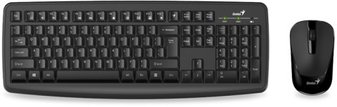 Genius Keyboard + Mouse optical Smart KM-8100 Combo Slimstar 1000 dpi Wireless Black