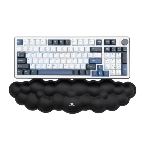 White Shark WRIST REST FOR KEYBOARD KP-011 CUMULUS-B BLACK