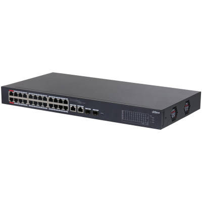 Dahau 26-Port Cloud Managed Desktop Switch with 24-Port PoE 240W DH-CS4226-24ET-240