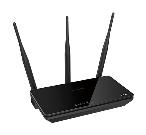 D-LINK WIRELESS DUAL-BAND ROUTER. UP TO 750MBPS. 4-PORT RJ45 10/100 MBPS. 3 FIXED EXTERNAL ANTENNAS DIR-809/E