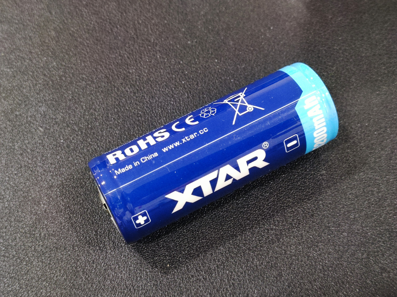 2 Batterie Xtar 26650 3.6V Li-ion 5200mAh avec protection BUTTON TOP