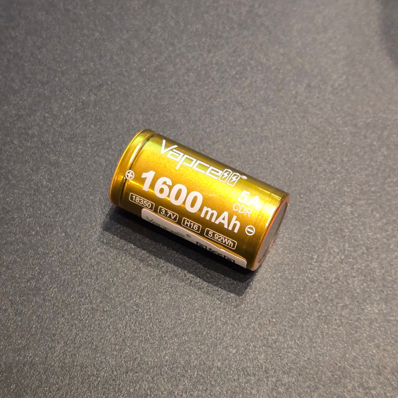 Vapcell H16 18350 1600mAh 5A High Drain Rechargeable Lithium Battery