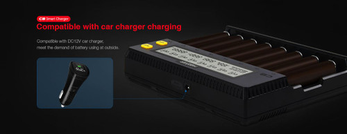 Miboxer C8 Octa 8 Bay Fast Hybrid Charger (Li-Ion & Ni-Mh & LiFePo4)