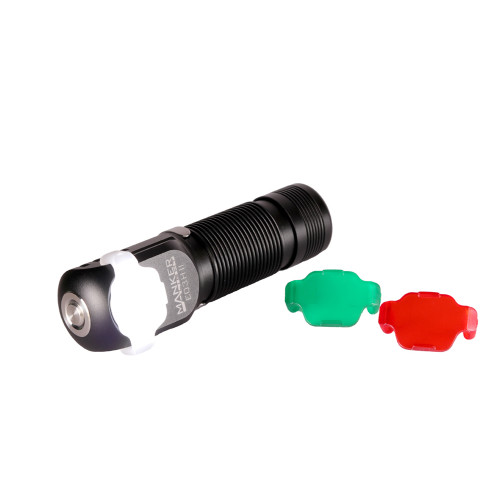 Manker E03H II 14500/AA Headlamp 600 Lumens With Headband & Removable Filters & Reversible Clip