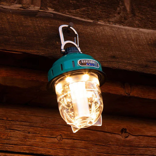 Barebones Living Teal USB Rechargeable Warm Light Beacon Lantern