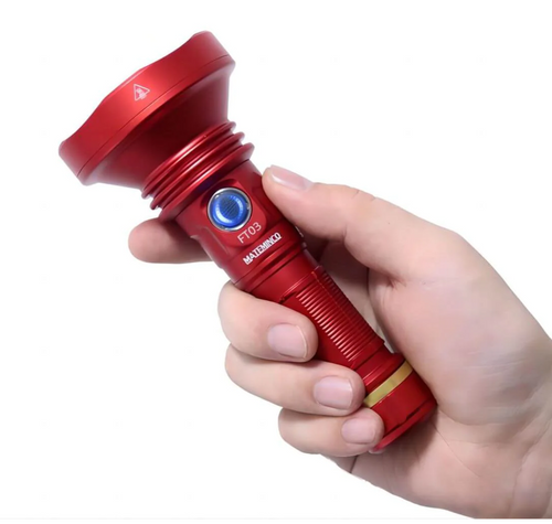 Mateminco FT03 10,020 Lumens 587 Meters USB-C Rechargeable Flashlight (福 Red)