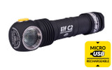 ArmyTek Elf C2 1,100 Lumens USB Rechargeable Headlamp with 18650 Battery Warm White