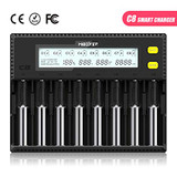 Miboxer C8 Octa 8 Bay Fast Hybrid Charger (Li-Ion & Ni-Mh & LiFePo4)