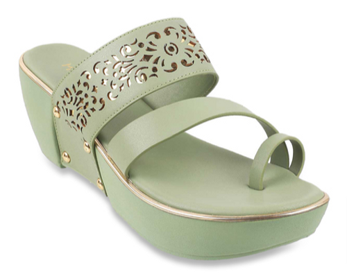 Pista Green Toe Rings Sandals