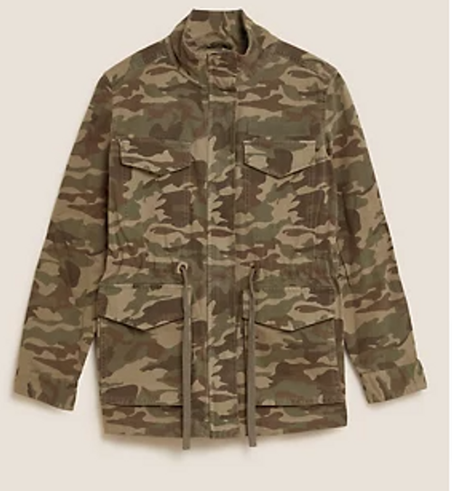 Army Print Jacket