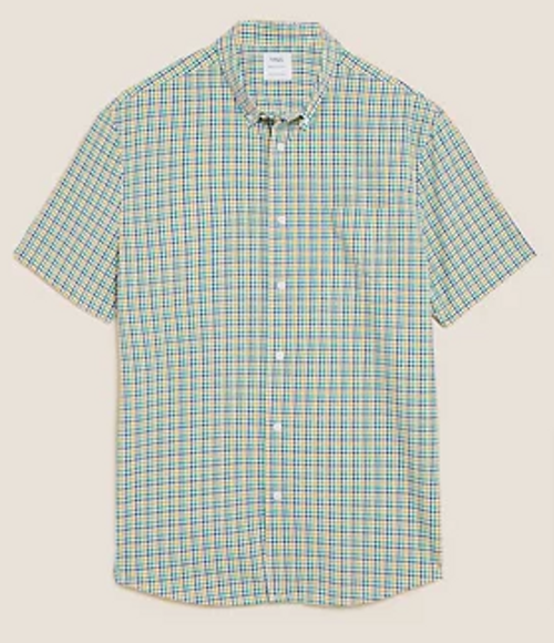 Chex Pattern Men's Shirt