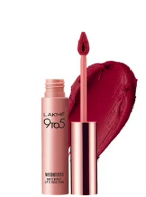 Lakme 9 to 5 Weightless Matte Mousse Lip & Cheek Color