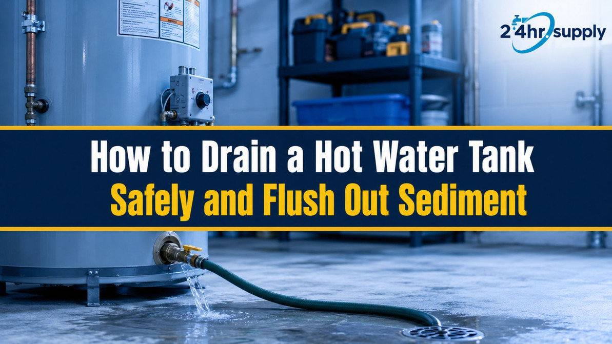 How to Drain a Hot Water Tank and Fix Slow, Blocked, or Leaking Drainage Safely