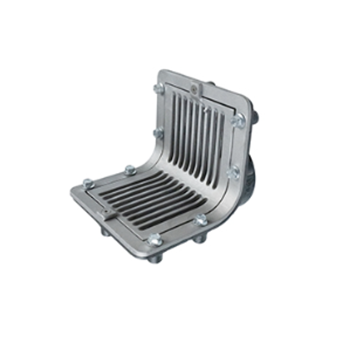 Plastic Roof Drain Flat Grate, Gray