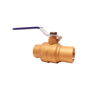 Milwaukee Valve BA-485B-12 1/2" Sweat Brass Domestic Ball Valve (Leaded)