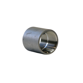 Merit Brass KP411-16 1" Stainless Steel T304 Threaded Industry Standard Full Coupling (150 PSI)