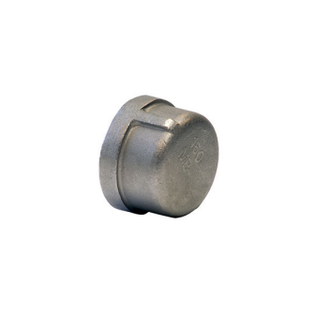 Merit Brass K416-32 2" Stainless Steel T304 Threaded Cap (150 PSI)