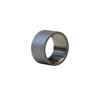 Merit Brass KP411H-06 3/8" Stainless Steel T304 Threaded Heavy Pattern Half Coupling (150 PSI)